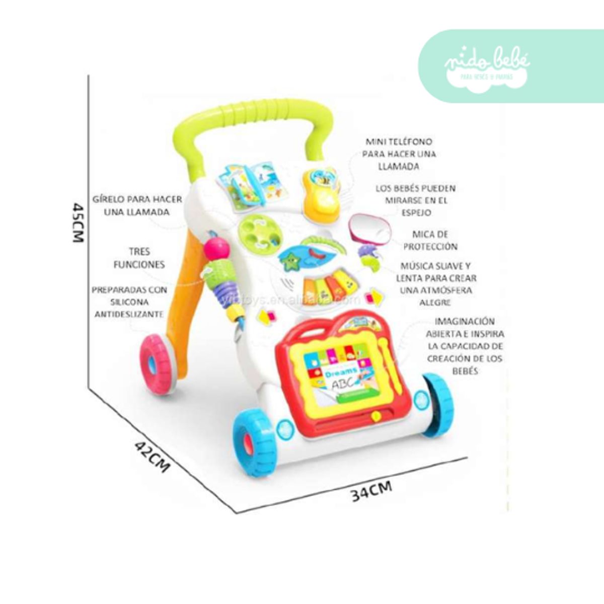 GENERICO - Caminador didáctico para bebe modelo baby walker
