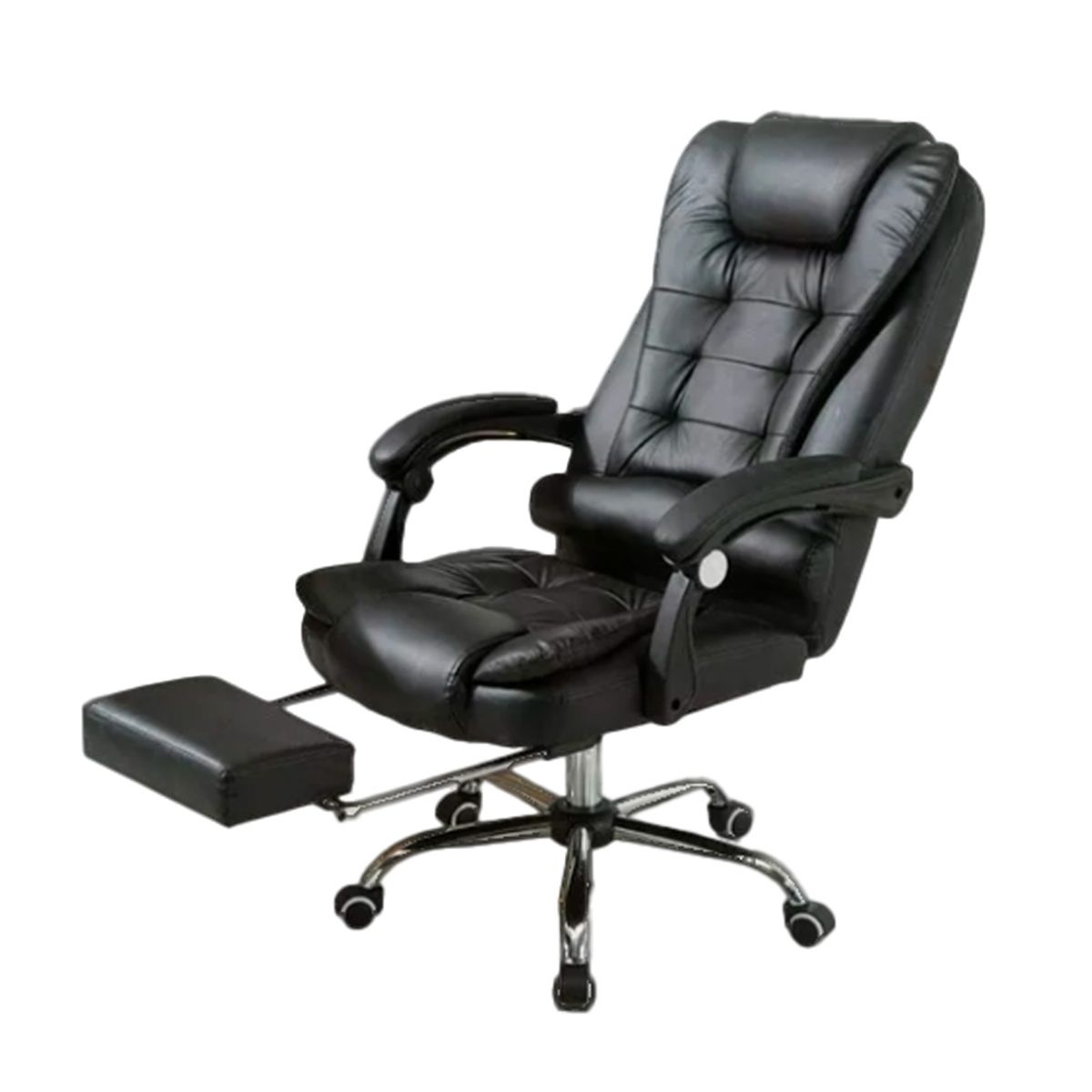 OFIDEAS - Silla de Oficina Ergonómica Reposapies Dafi Cuero Ofideas