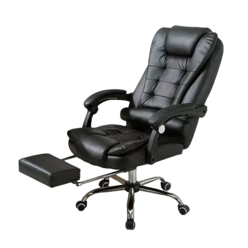 OFIDEAS - Silla de Oficina Ergonómica Reposapies Dafi Cuero Ofideas