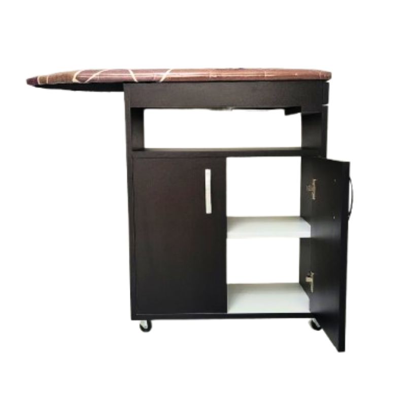 GENERICO - Mueble para planchar color chocolate