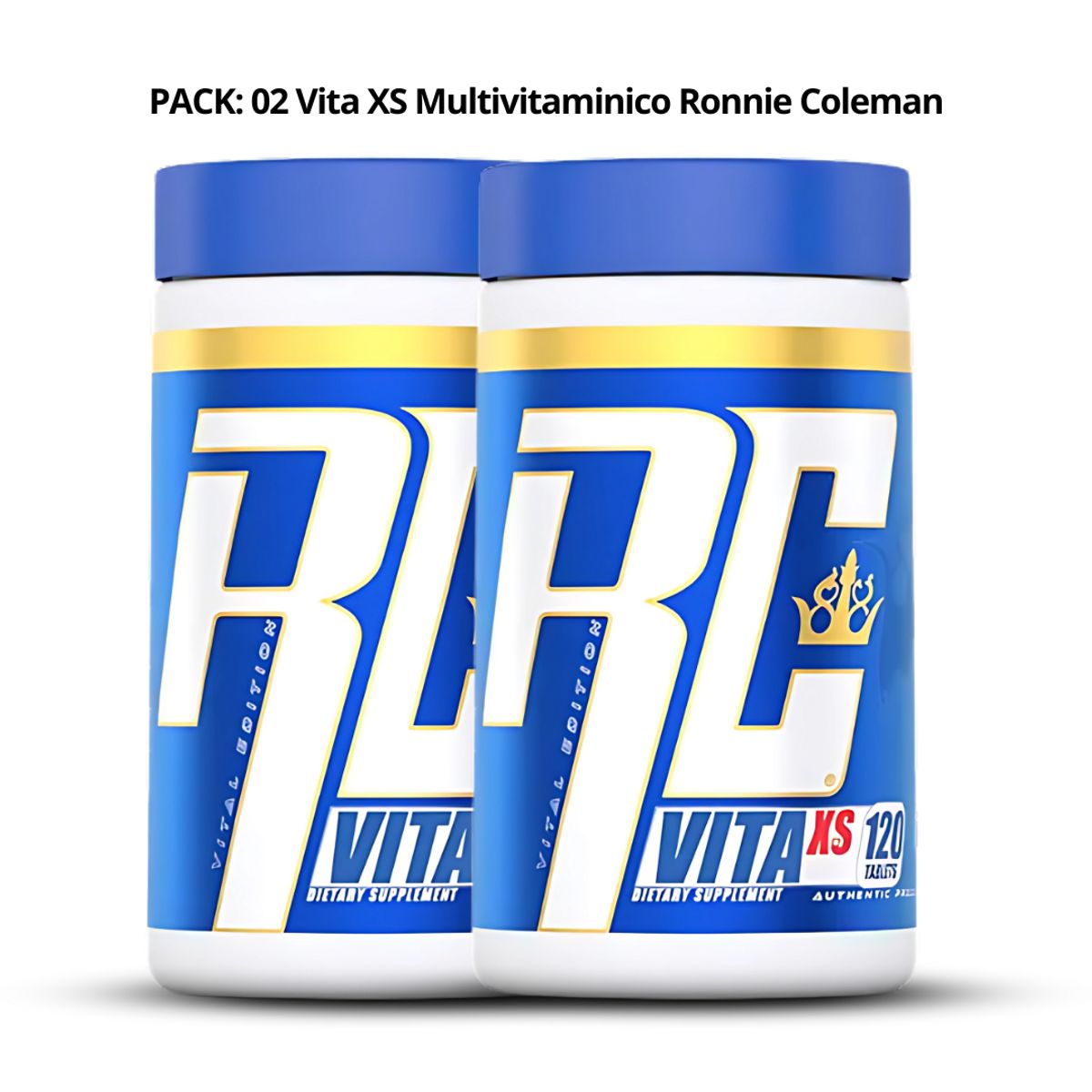 RONNIE COLEMAN - PACK X 02 - Vita XS Multivitaminico Ronnie Coleman - 120 Tabletas