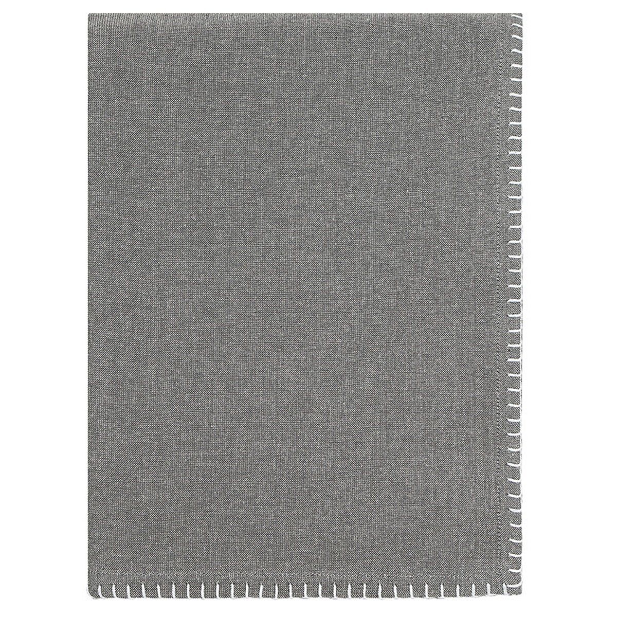GENERICO - Mantel Fiji de Algodón 160 x 180 para Mesa de 6 a 8 sillas - Gris