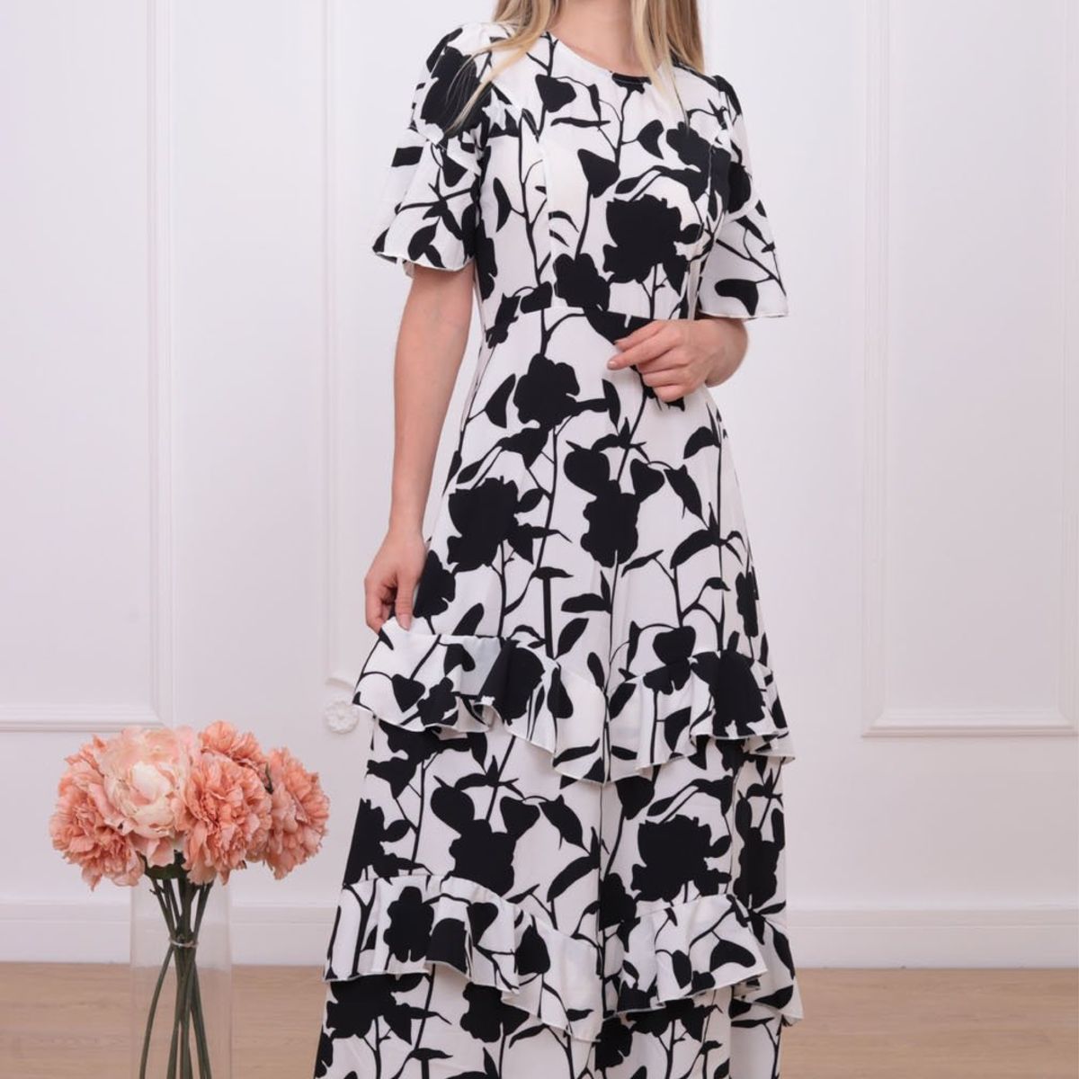 ARMA TU LOOK - VESTIDO ITALY MANGA TRES CUARTOS CON OLANES ARMA TU LOOK