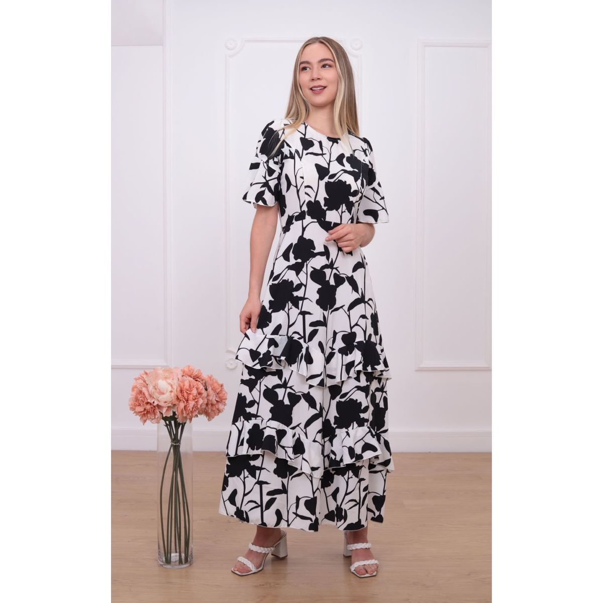 ARMA TU LOOK - VESTIDO ITALY MANGA TRES CUARTOS CON OLANES ARMA TU LOOK