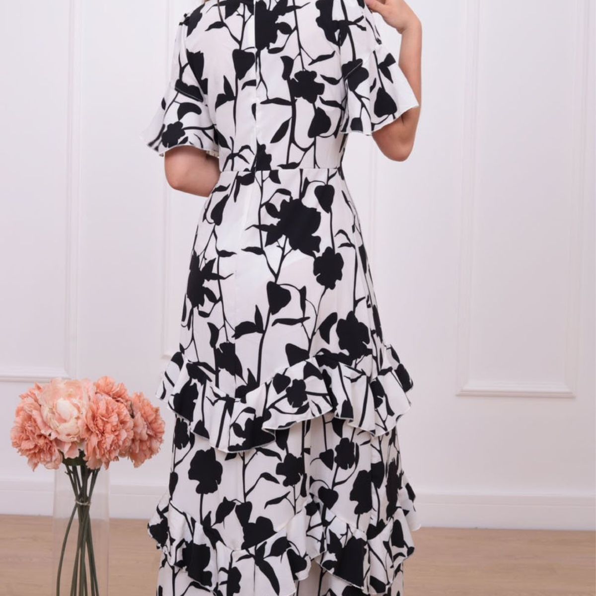 ARMA TU LOOK - VESTIDO ITALY MANGA TRES CUARTOS CON OLANES ARMA TU LOOK