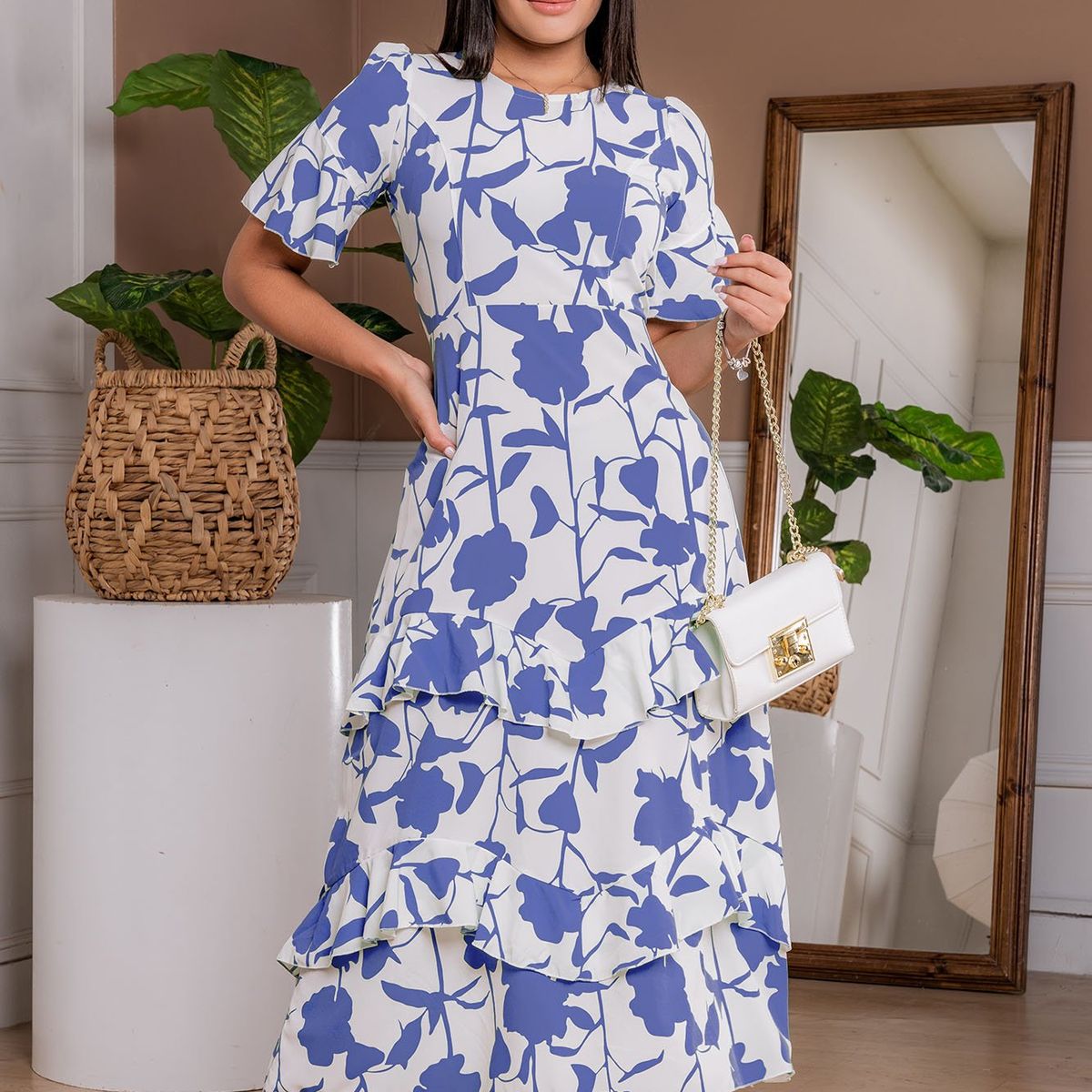 ARMA TU LOOK - VESTIDO ITALY MANGA TRES CUARTOS CON OLANES ARMA TU LOOK