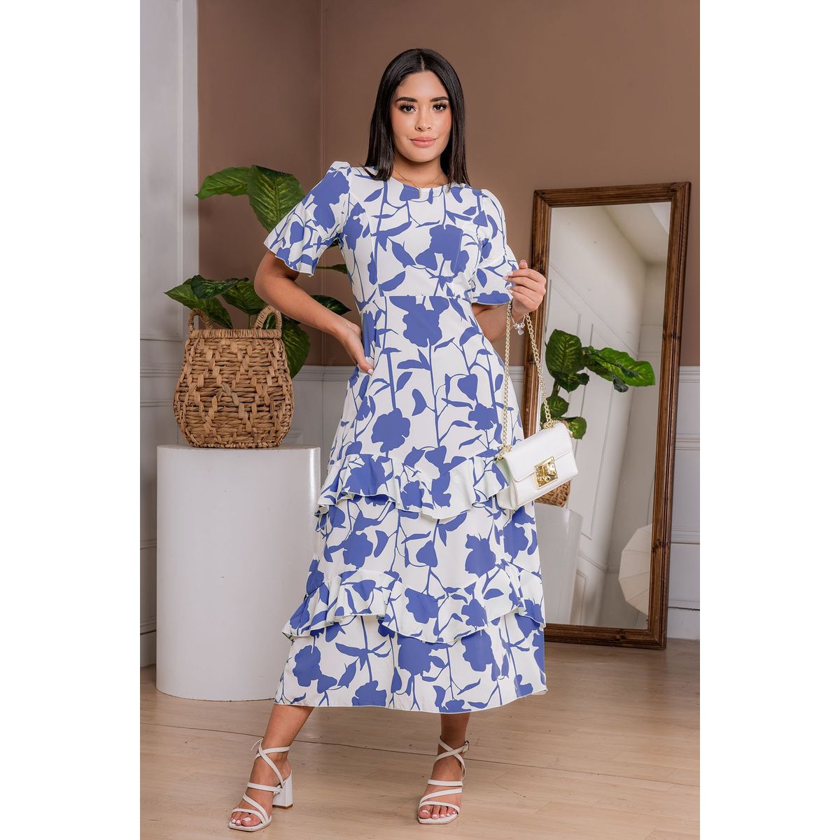 ARMA TU LOOK - VESTIDO ITALY MANGA TRES CUARTOS CON OLANES ARMA TU LOOK