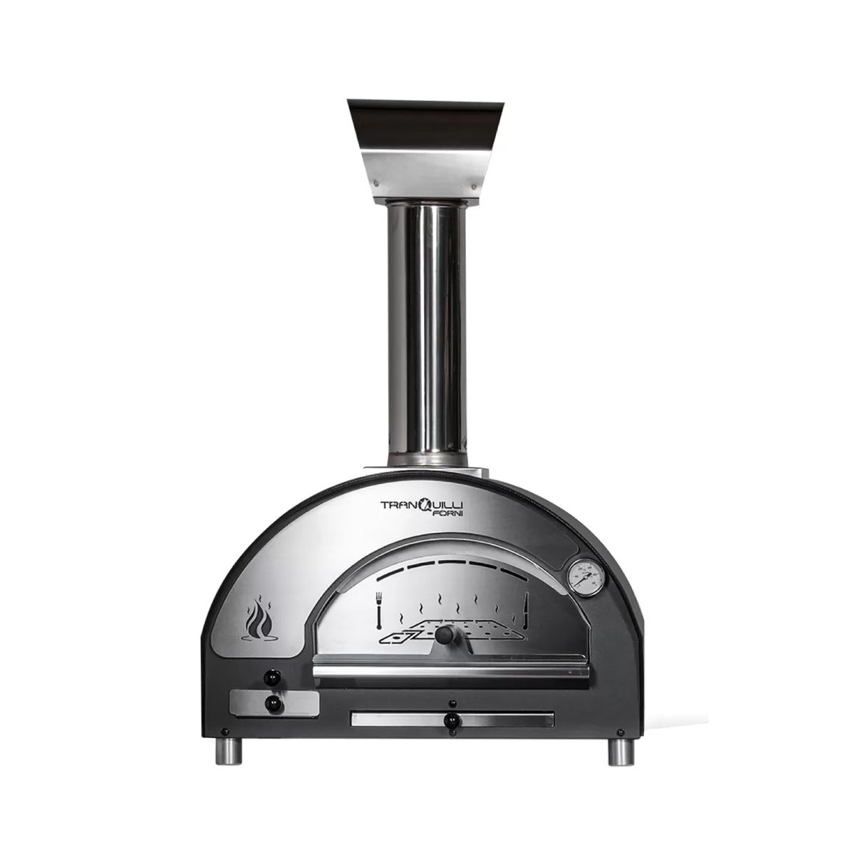 TRANQUILLI FORNI - Horno de Leña para pizzas I Tamaño Baby I Gris