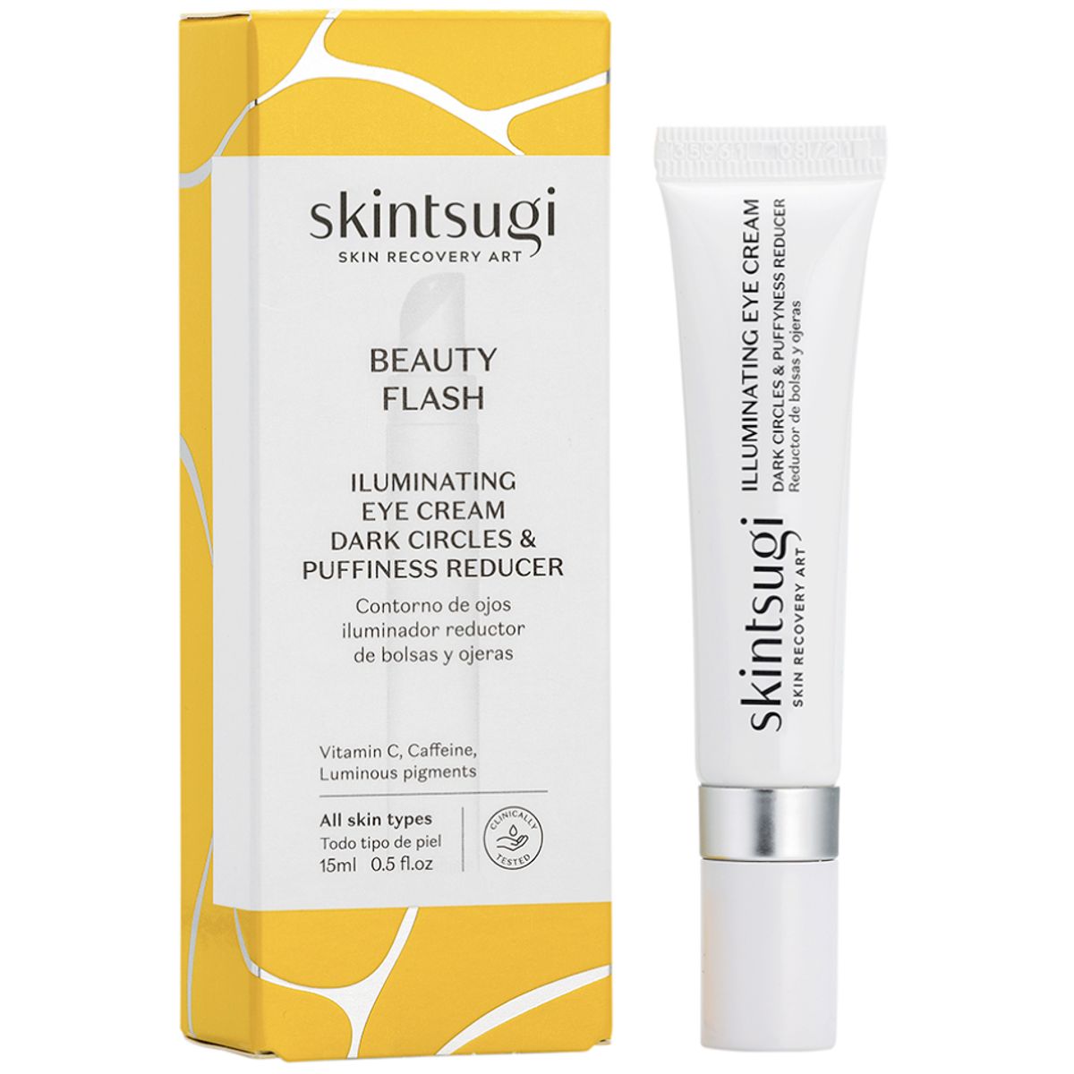 SKINTSUGI - Contorno de ojos iluminador reductor de bolsas y ojeras