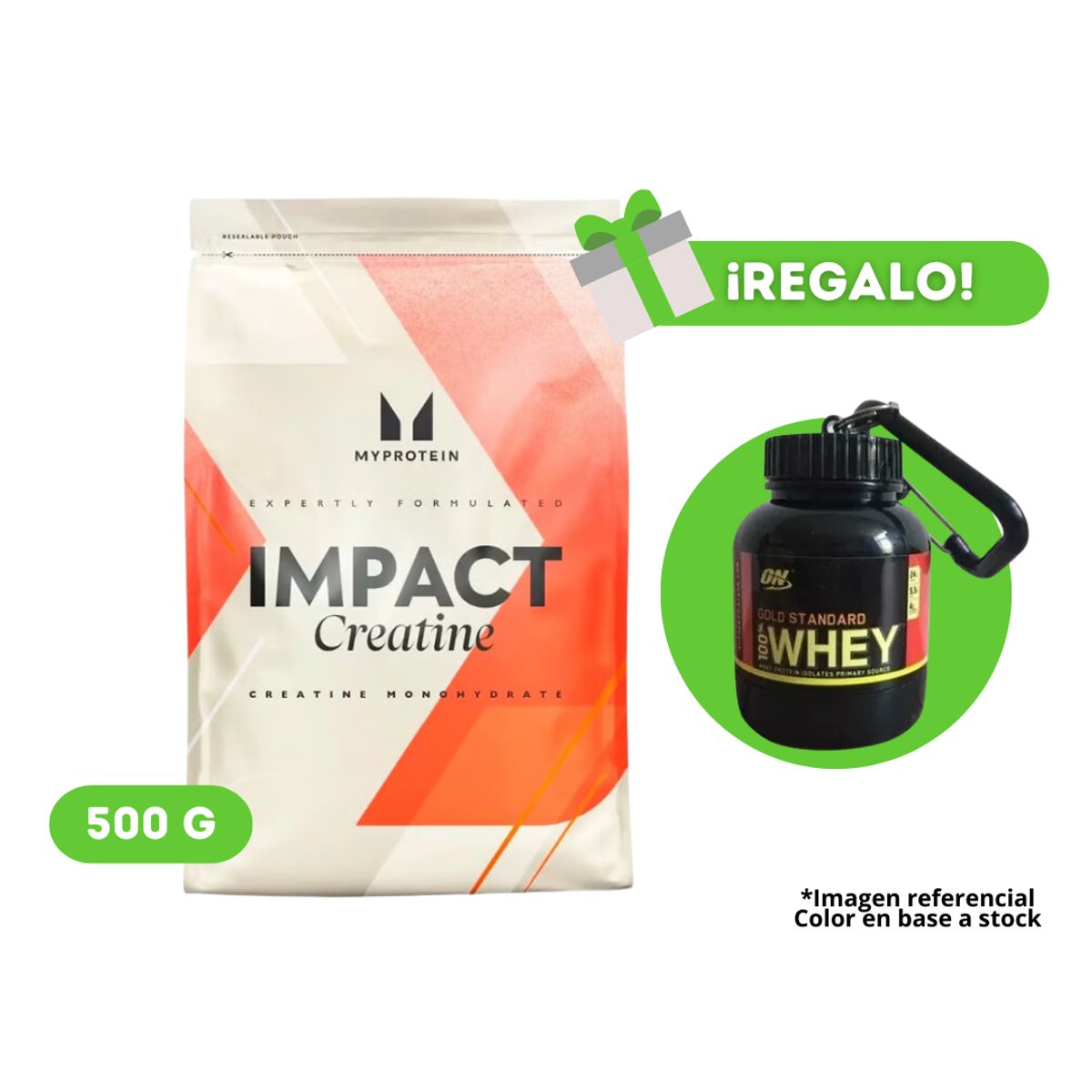 MYPROTEIN - CREATINA MY PROTEIN MONOHIDRATADA  500G + PORTAPROTEINA DE REGALO