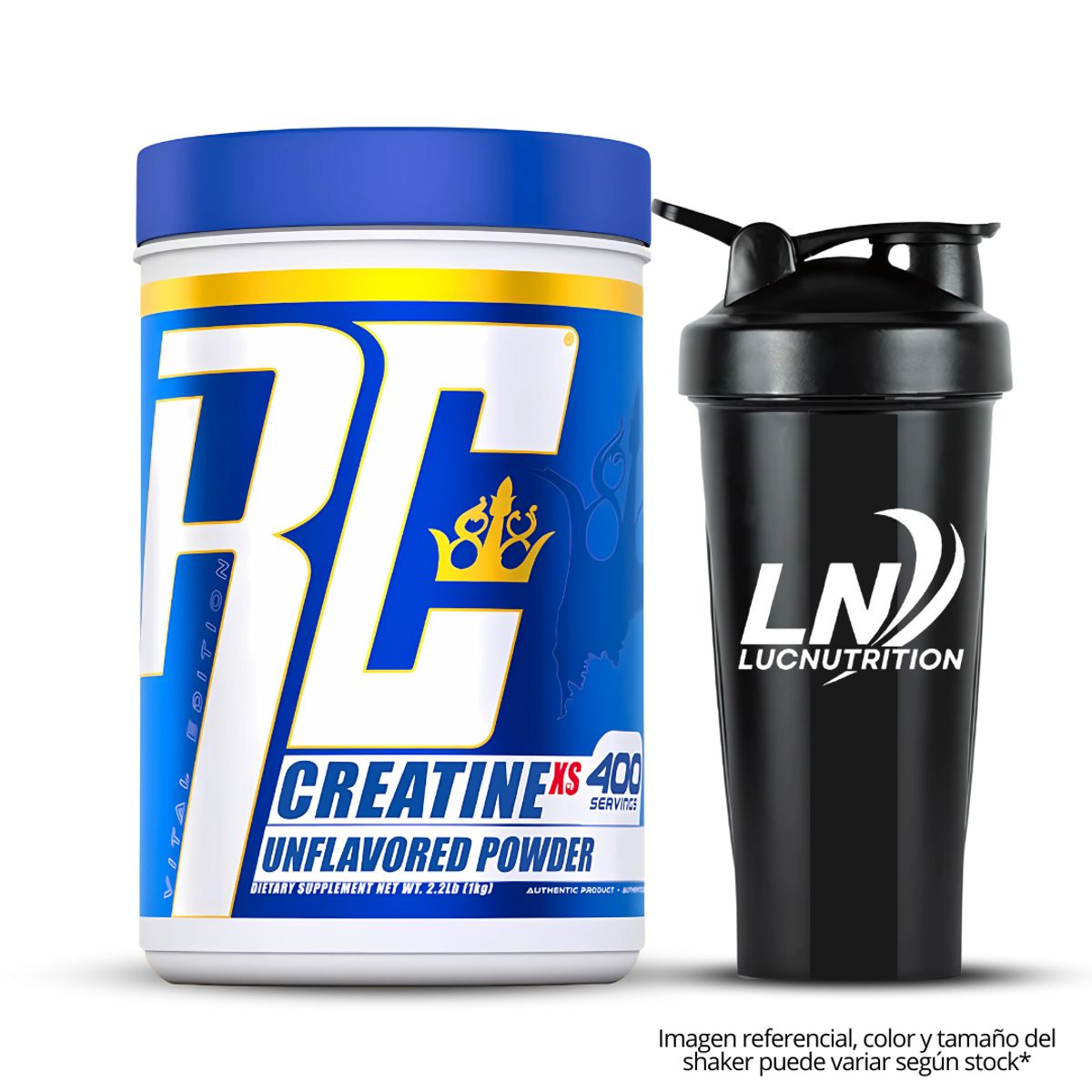 RONNIE COLEMAN - Creatina Ronnie Coleman 1 KG - Creatina Monohidratada Micronizada + Shaker