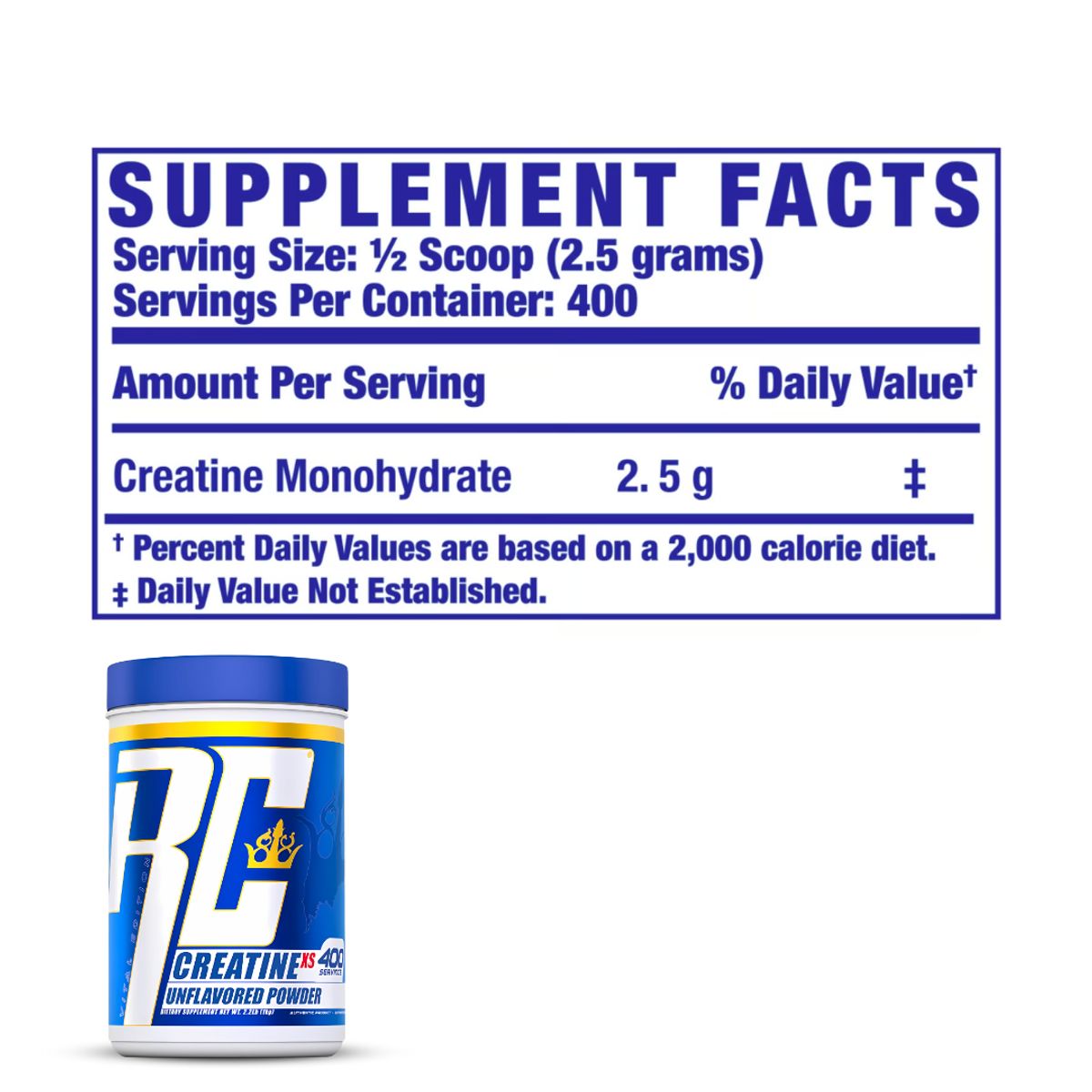 RONNIE COLEMAN - Creatina Ronnie Coleman 1 KG - Creatina Monohidratada Micronizada + Shaker