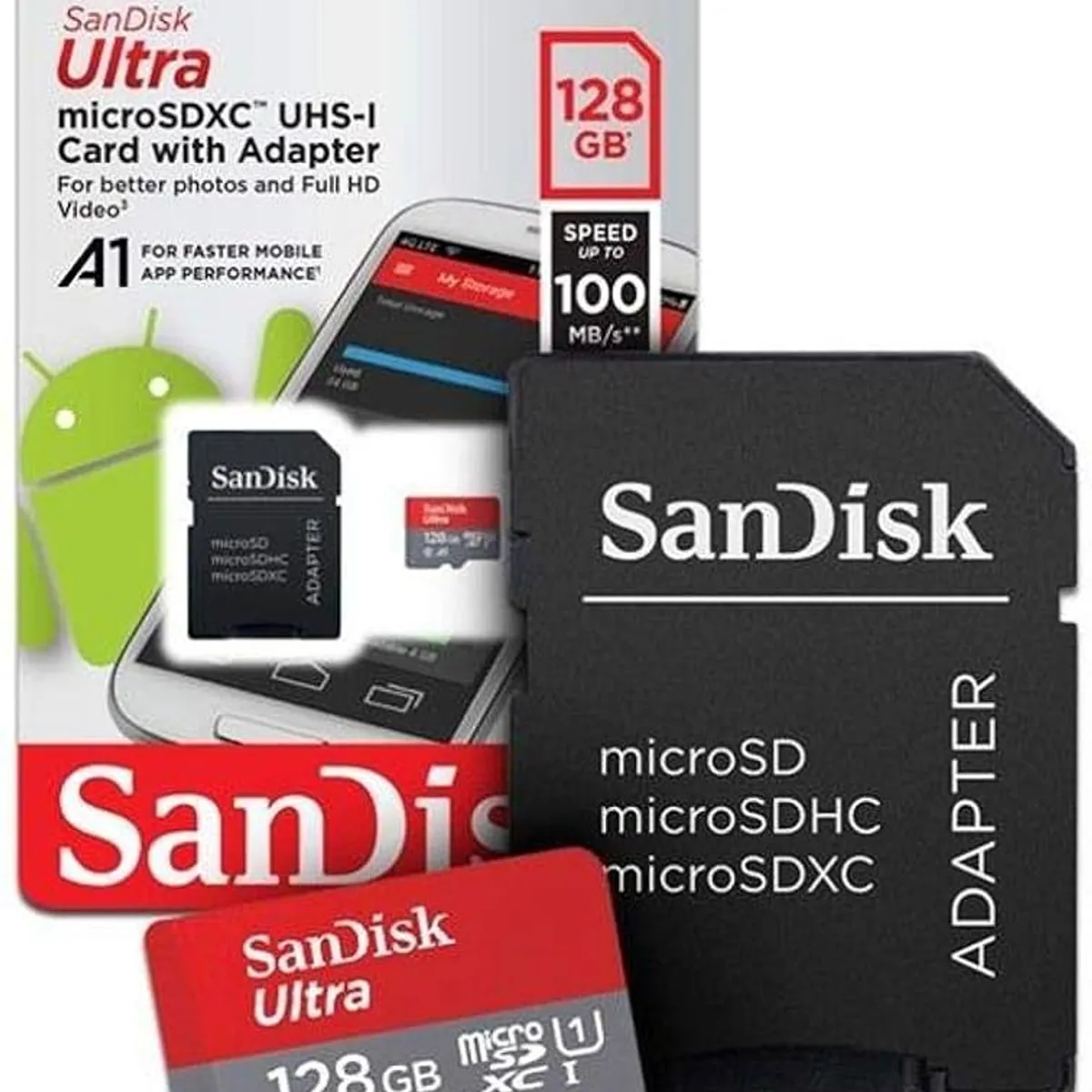 SANDISK - Memoria MicroSD SanDisk  Ultra A1 Class10 - 128GB