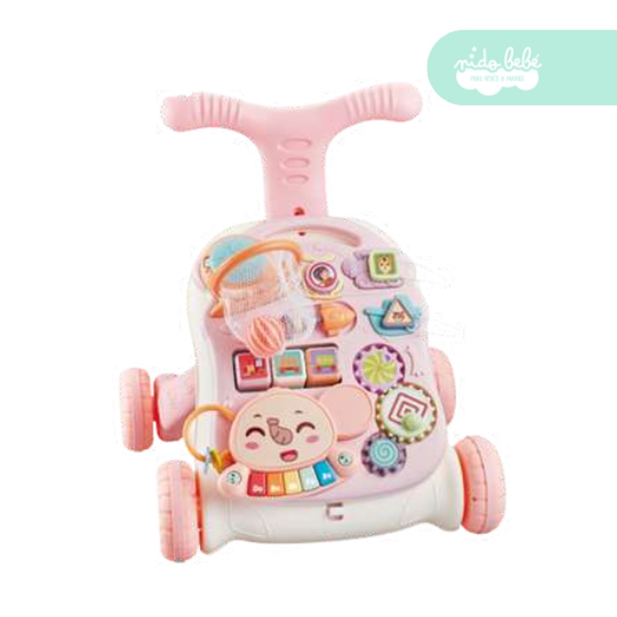 GENERICO - Caminador didáctico multiusos para bebe Musical Stoller rosa