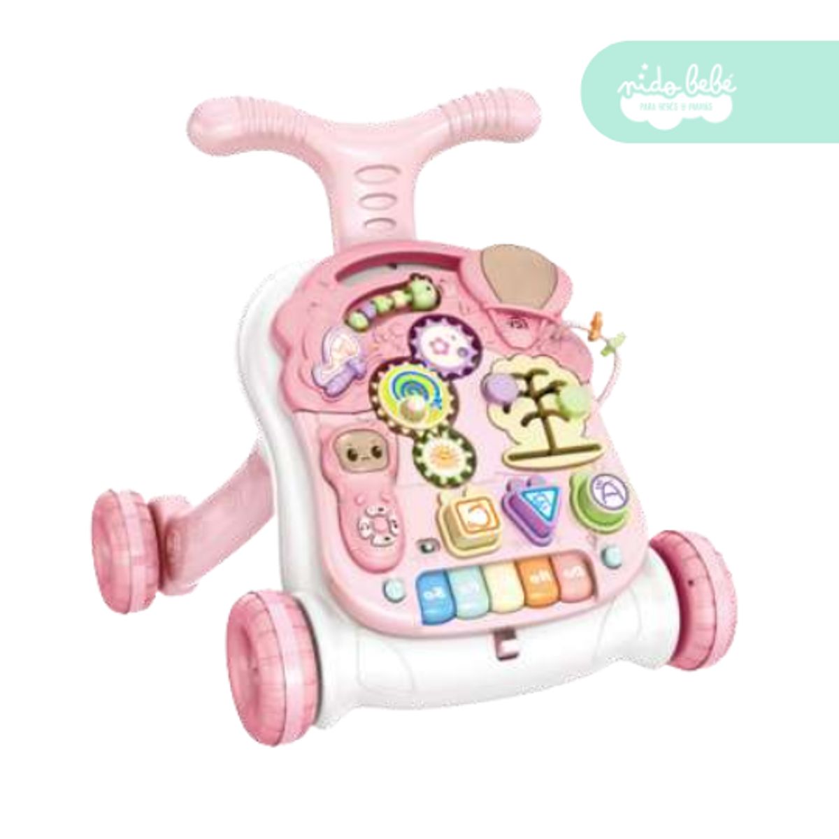 GENERICO - Caminador didáctico para bebe Musical Stoller rosa
