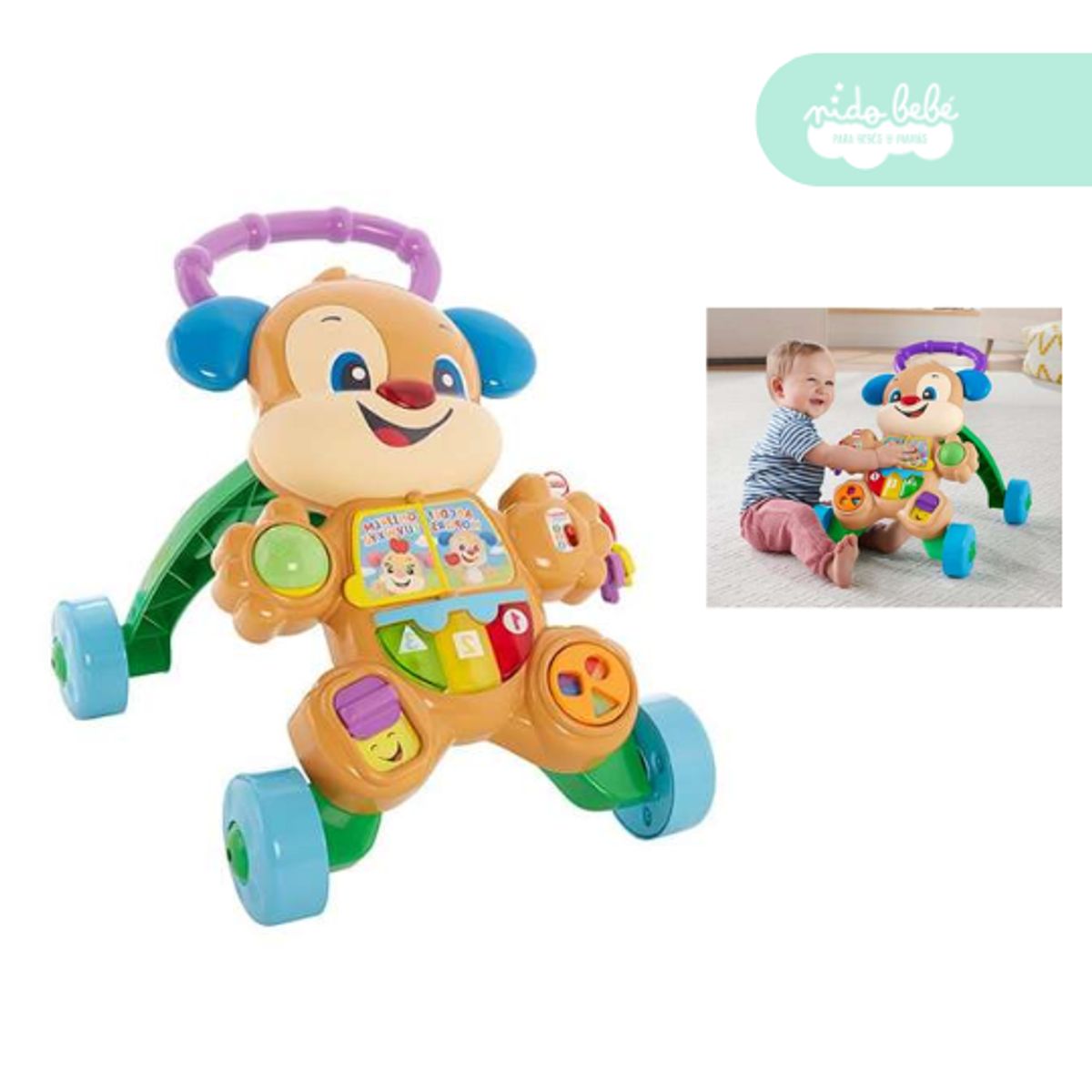 GENERICO - Caminador didáctico para bebe perrito happy