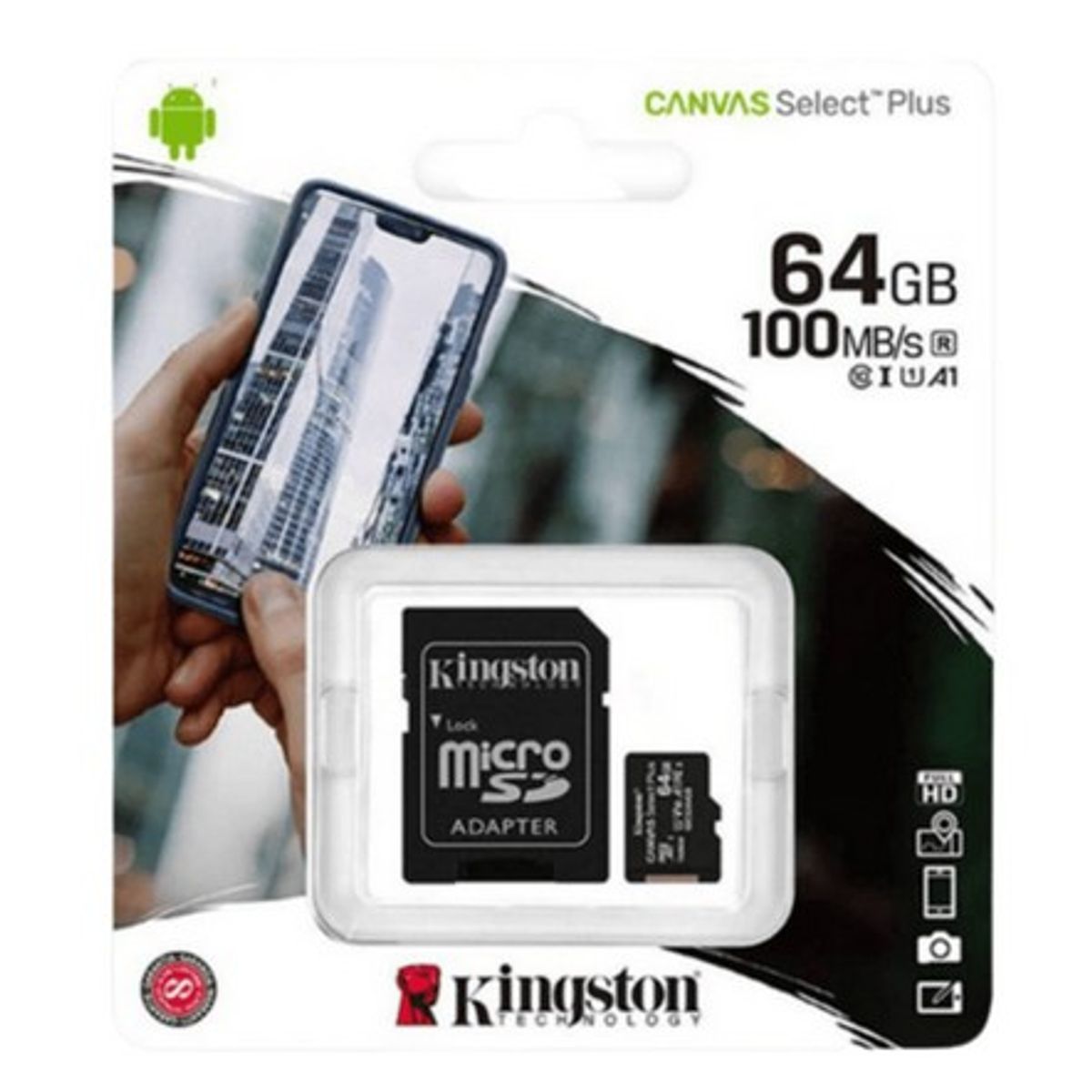 KINGSTON - Memoria micro-SD Kingston Canvas Select Plus - 64GB