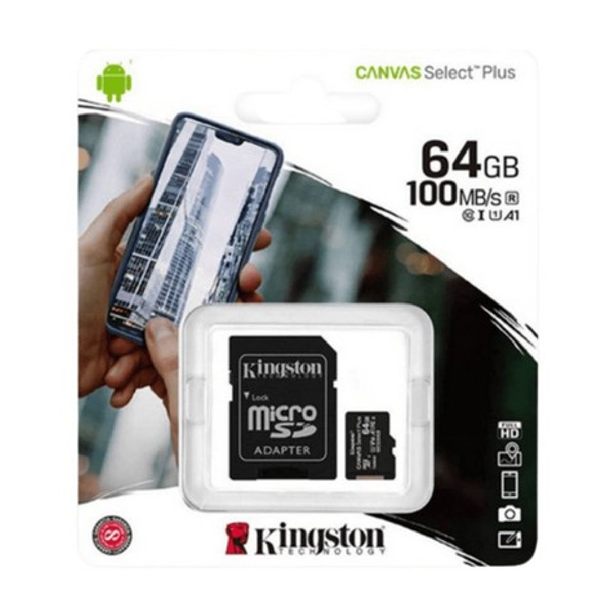 KINGSTON - Memoria micro-SD Kingston Canvas Select Plus - 64GB