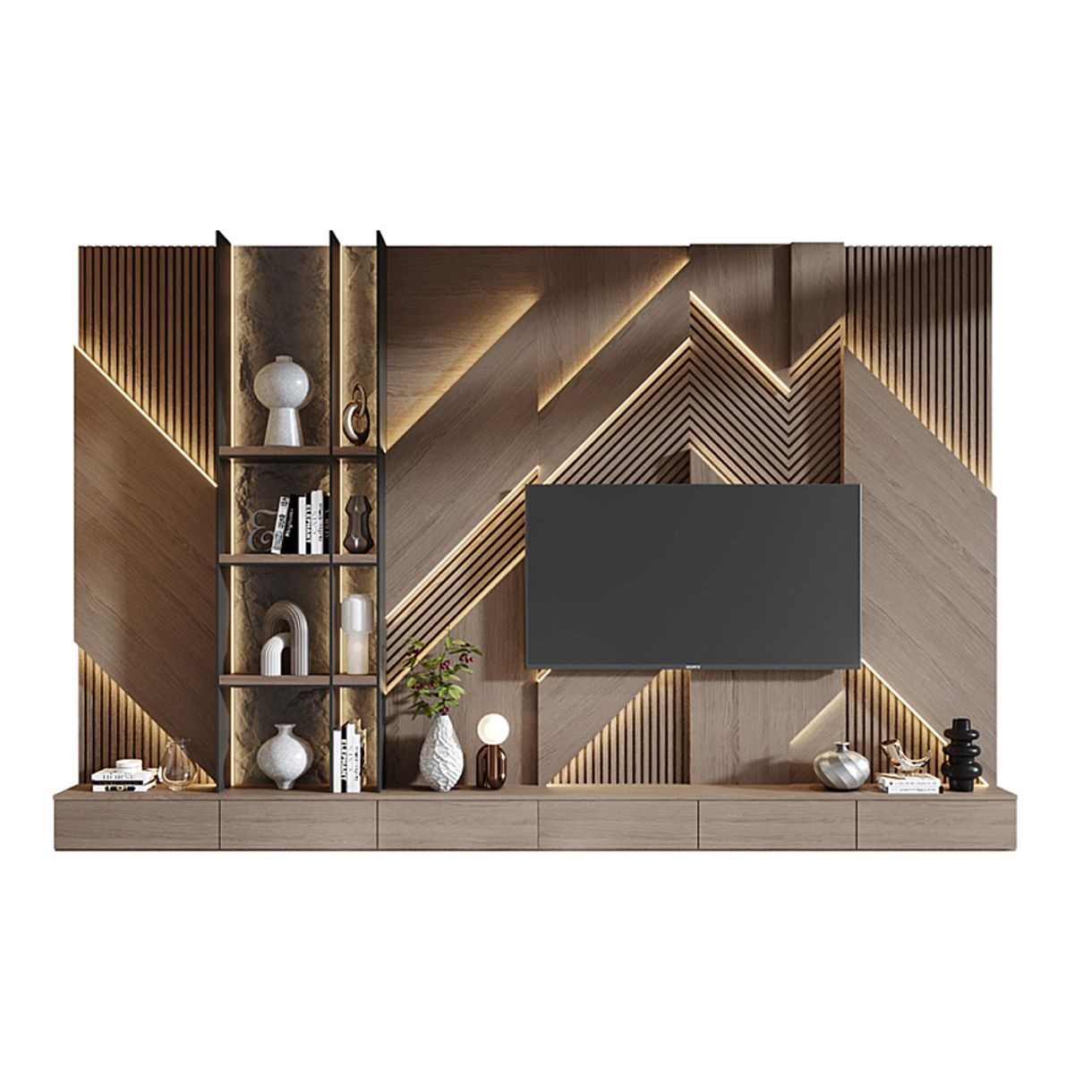 GENERICO - Centro de Entretenimiento Evangeline - Marrón