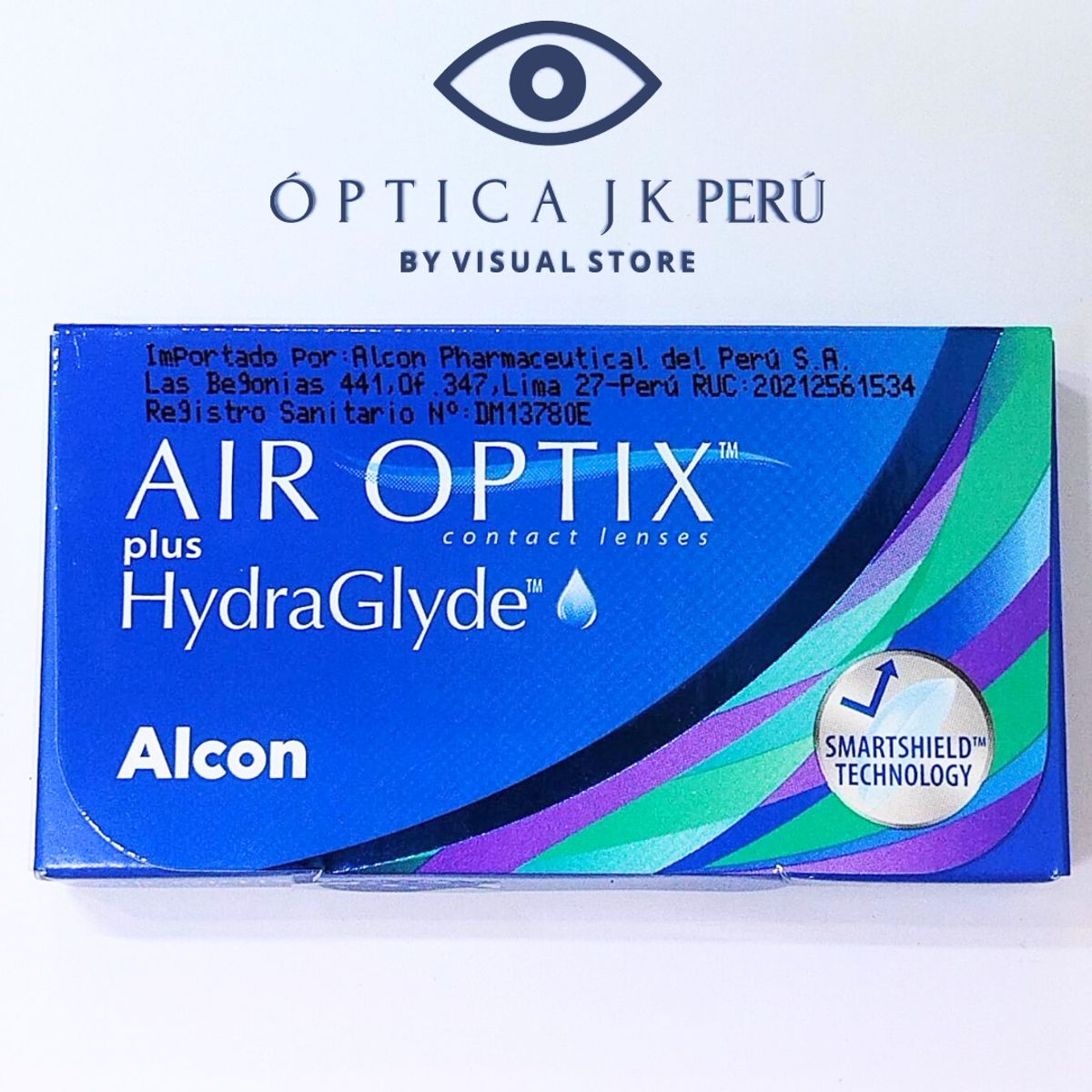 JK - AIR OPTIX HYDRAGLYDE MIOPIA - 350 HIDROGEL DE SILICONA