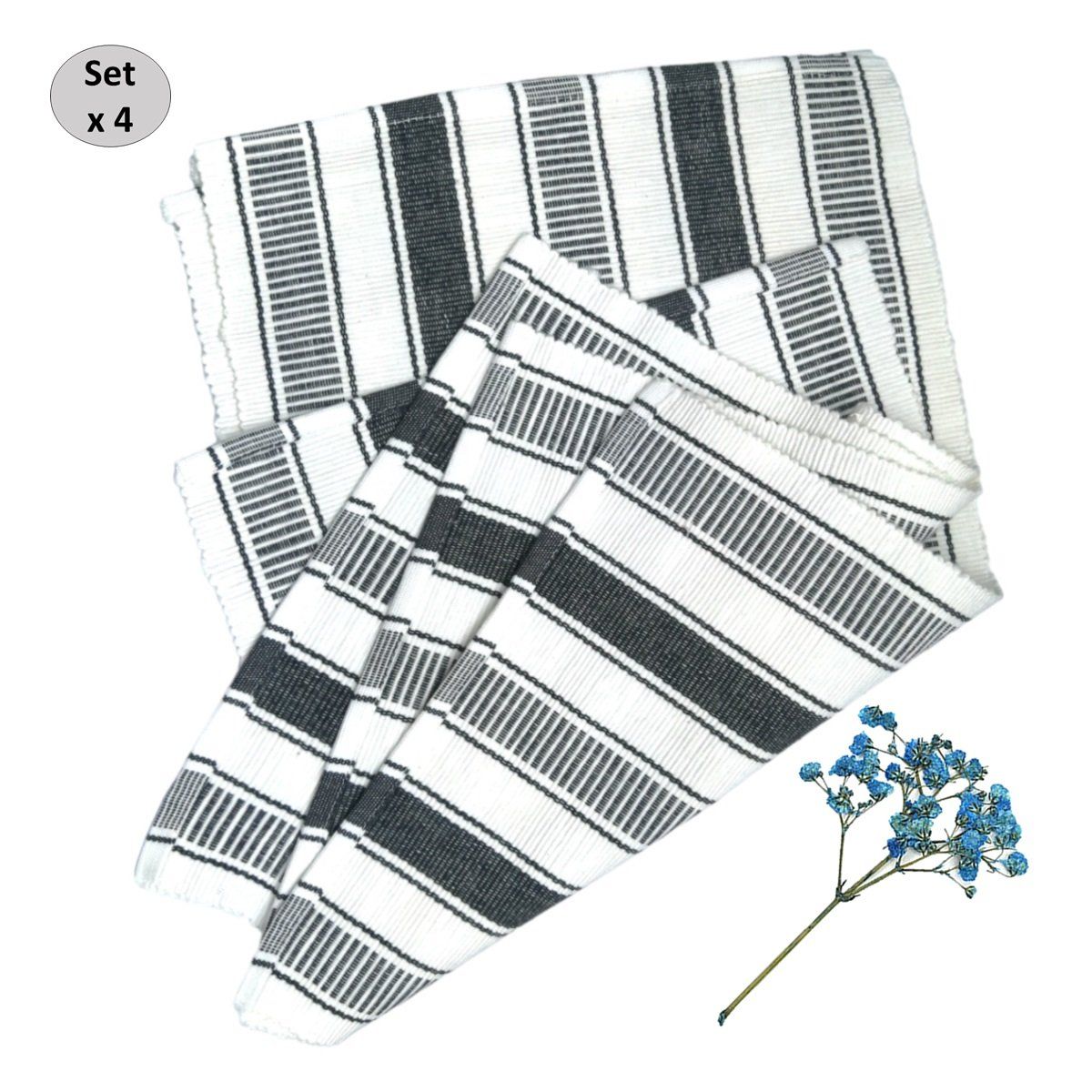 GENERICO - Set de 4 Individuales Sara de Algodón