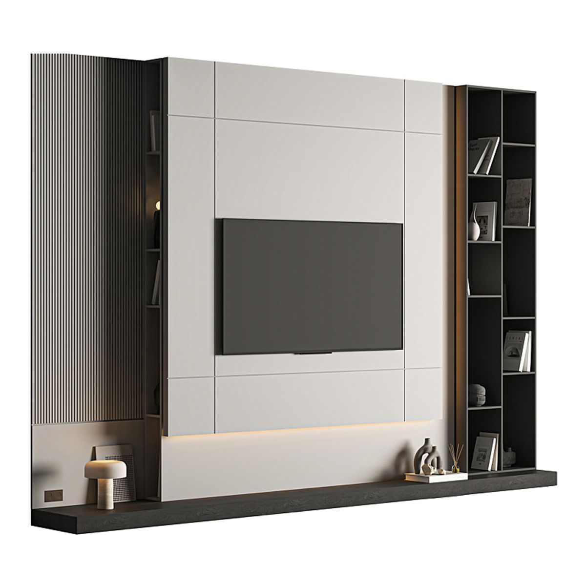 GENERICO - Centro de Entretenimiento Brunetti - Blanco y Marrón