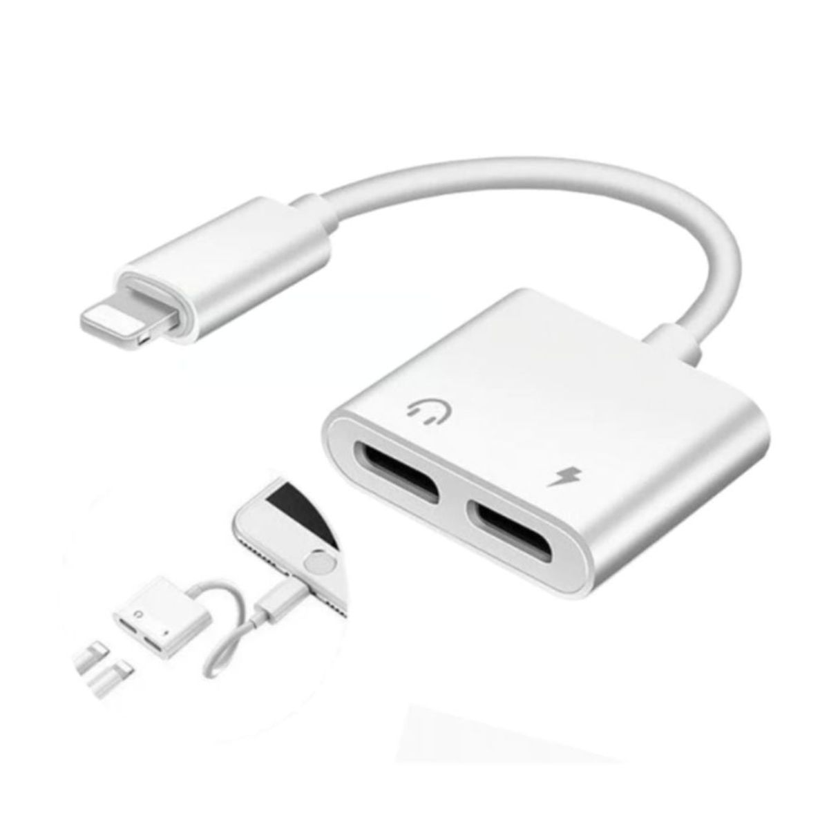 XO - Adaptador Conector XO-NB172A Lightning a Doble Lightning