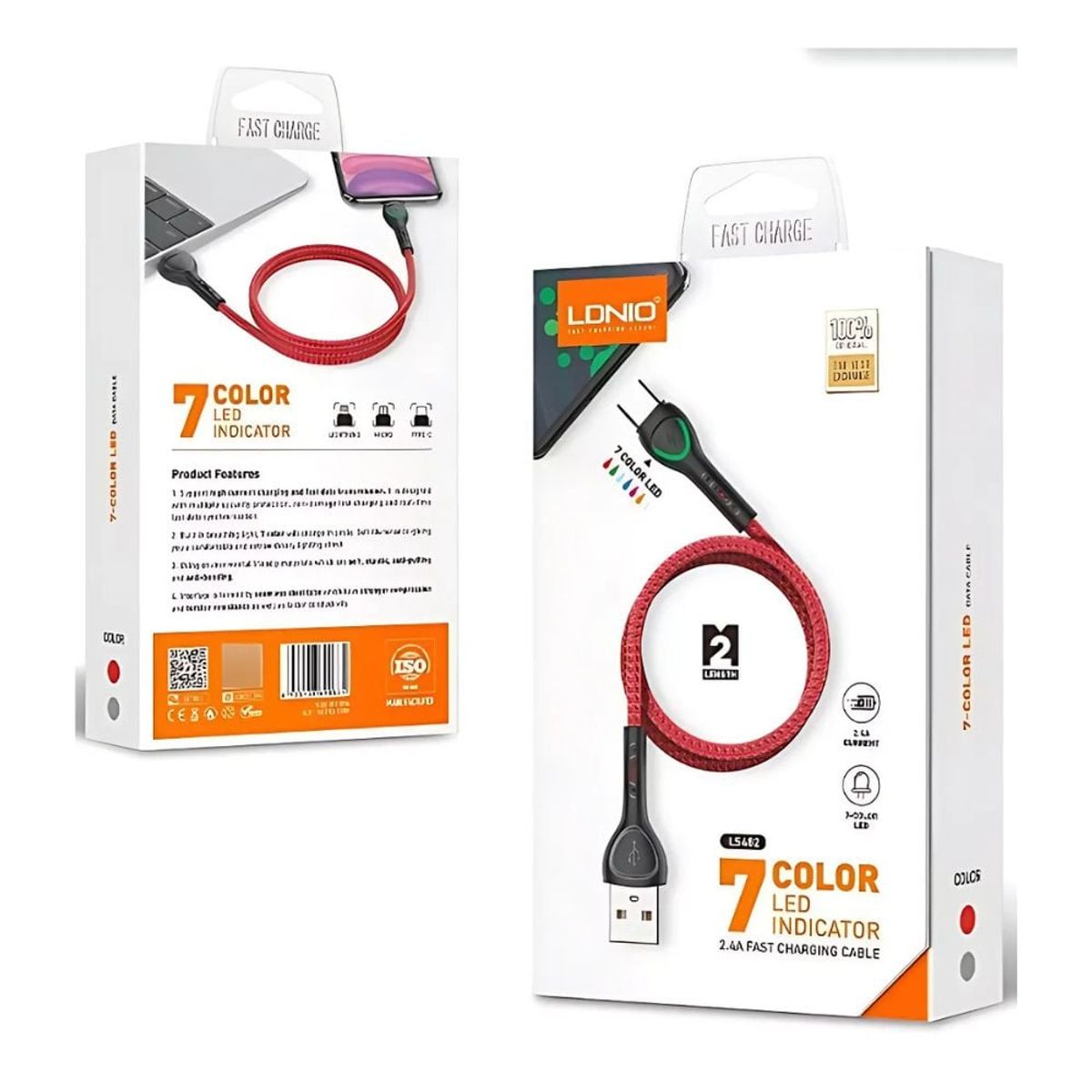 GENERICO - Cable Ldnio Ls482 Carga Rápida Micro usb V8 2metros