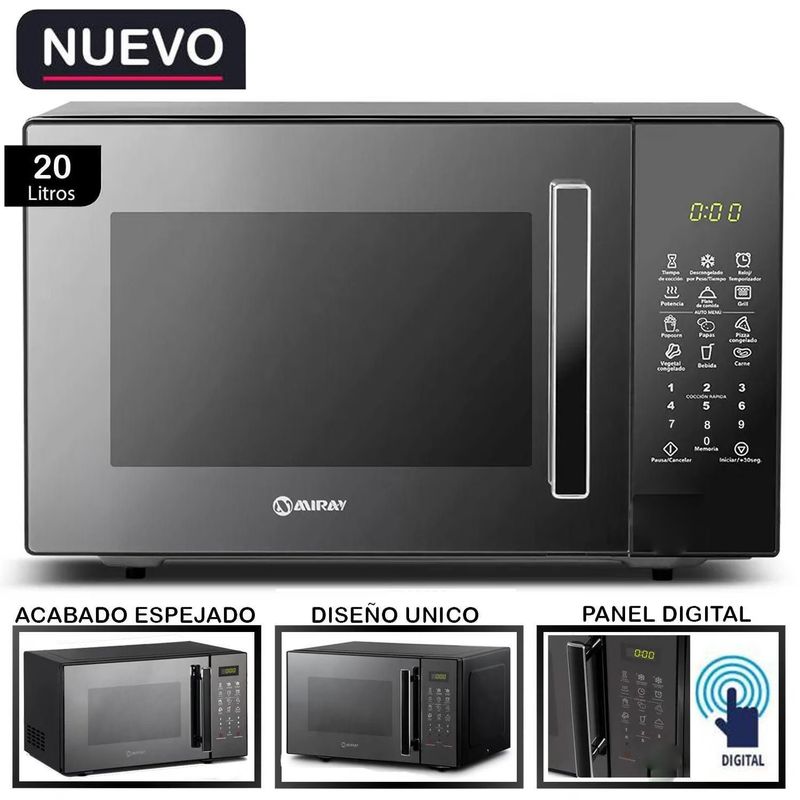 MIRAY - Horno Microondas Miray HMM-21N 20 Litros