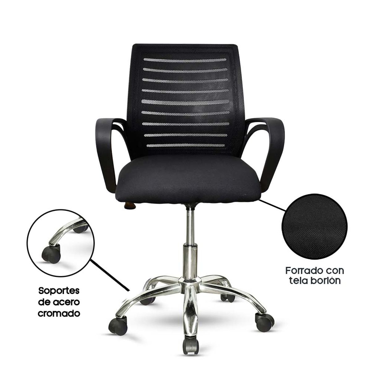 BLAZZE - Silla Ergonómica de Oficina Cozy - Negro