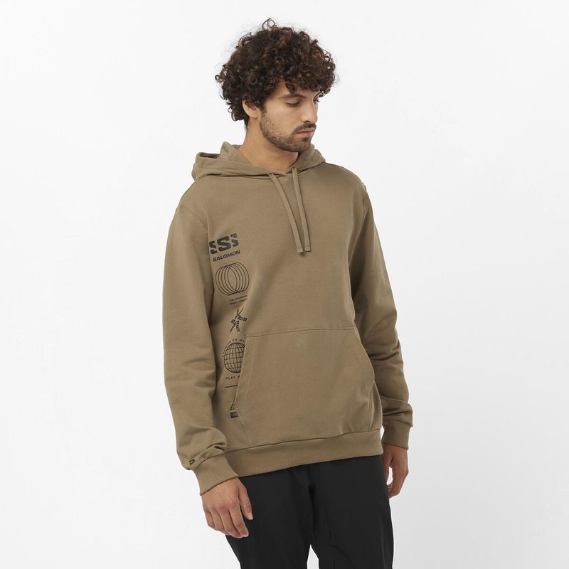 SALOMON - Polera Graphic Pull Over Hoody Sportstyle Hombre - Salomon