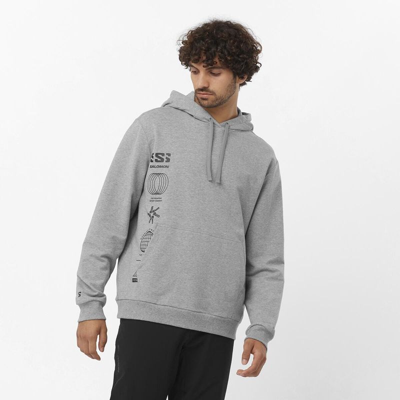 SALOMON - Polera Graphic Pull Over Hoody Sportstyle Hombre - Salomon