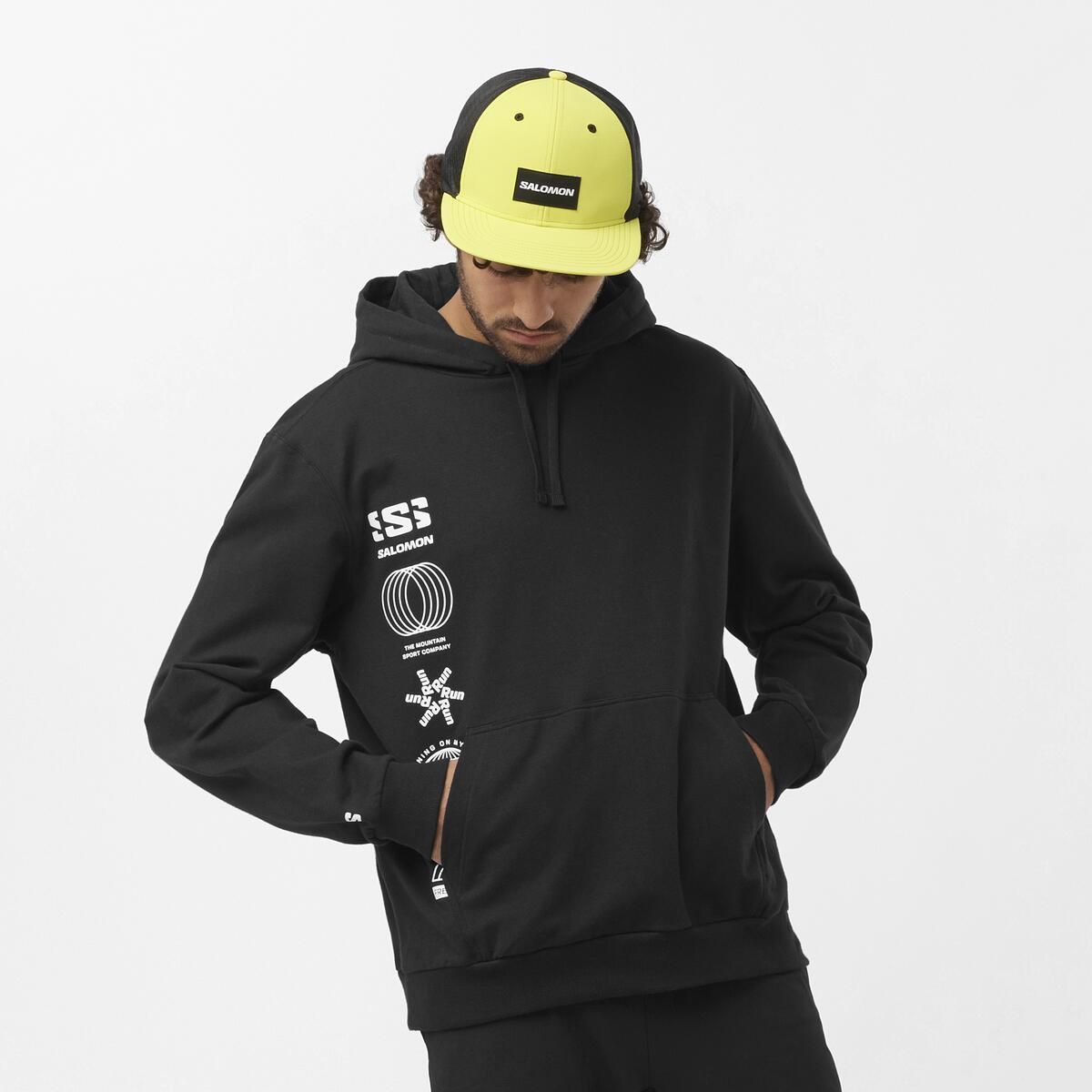 SALOMON - Polera Graphic Pull Over Hoody Sportstyle Hombre - Salomon