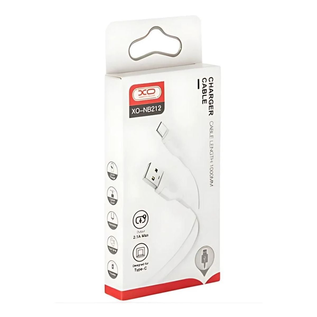 GENERICO - Cable de Carga de 100cm Usb a Tipo C - Blanco XO-NB212