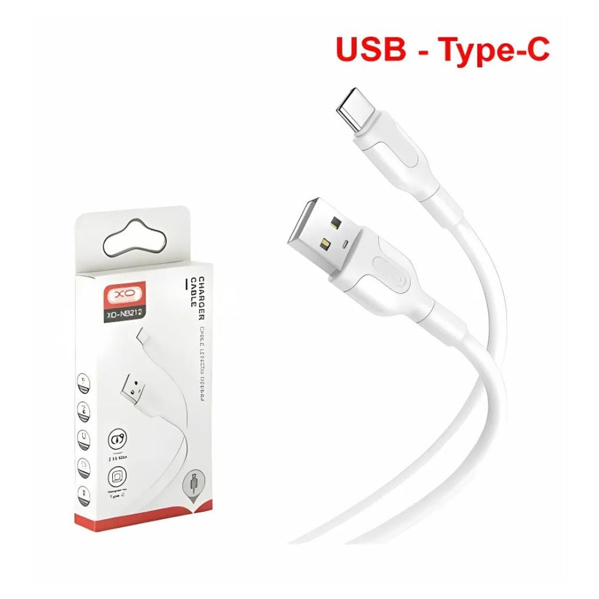 GENERICO - Cable de Carga de 100cm Usb a Tipo C - Blanco XO-NB212