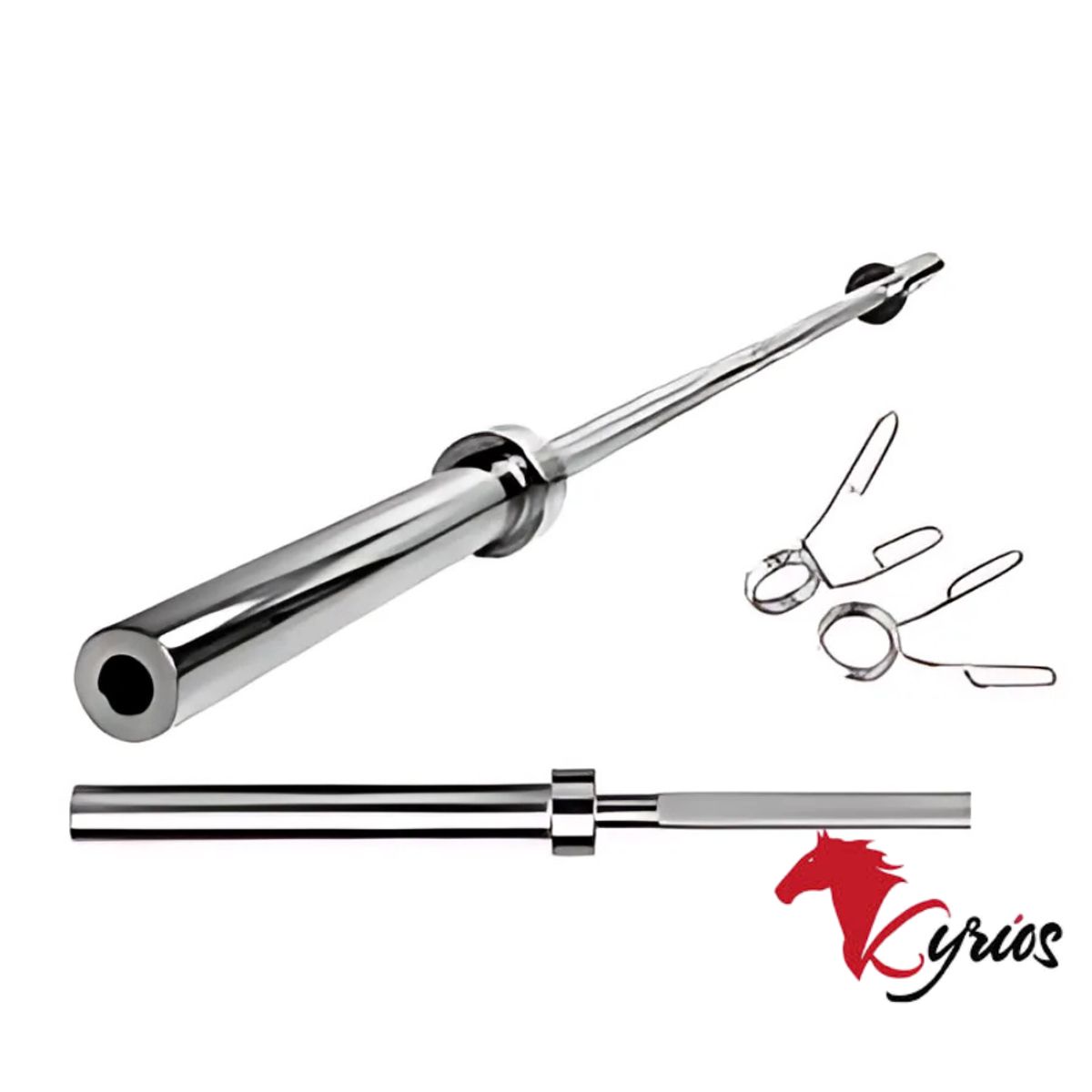 NO LOGO - Barra Recta De 2.2 Metros Olímpico De 20 KG