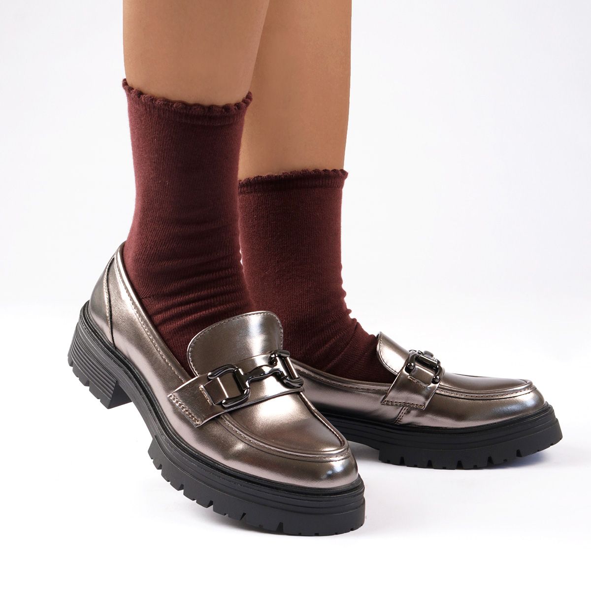 IMPULS - Mocasines Mujer Impuls Briana13 Plata