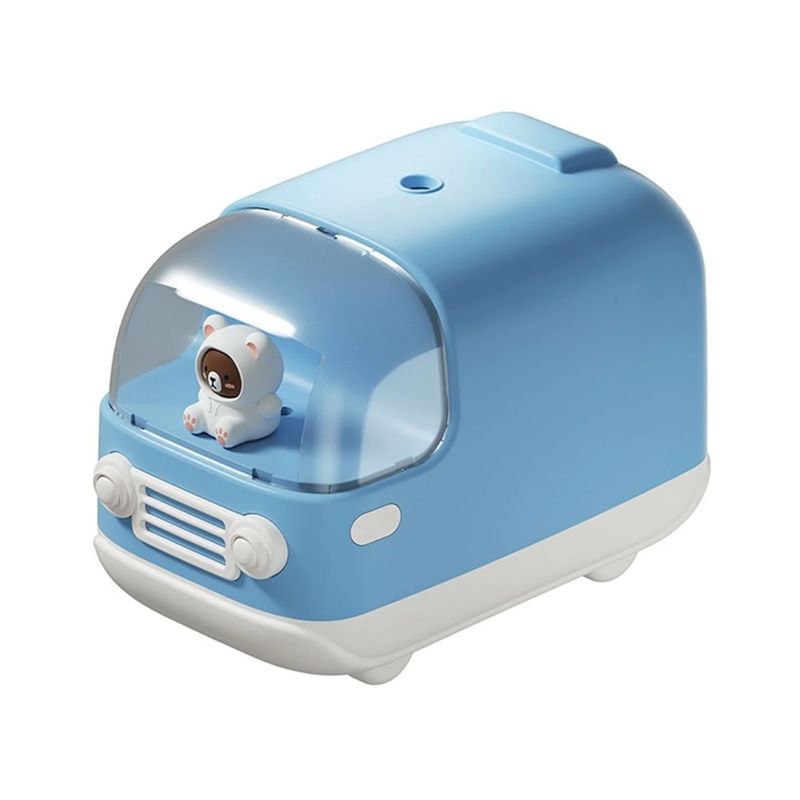 OEM - Humidificador Oso en autobús Batería Difusor Aroma 350ml Luz LED E-24