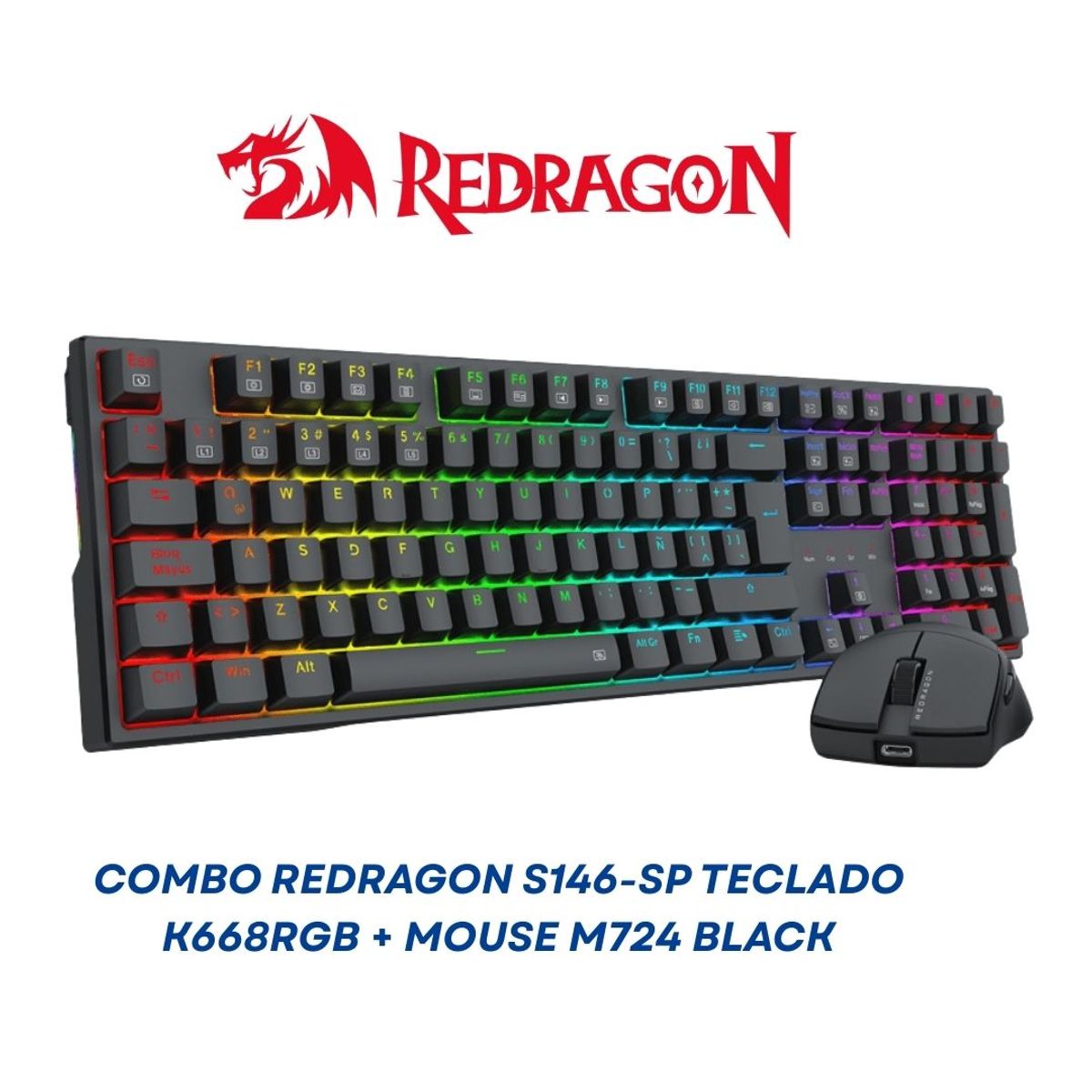 REDRAGON - Teclado Trundle K668RGB (Spanish Layout): Key Features:  Mechanical