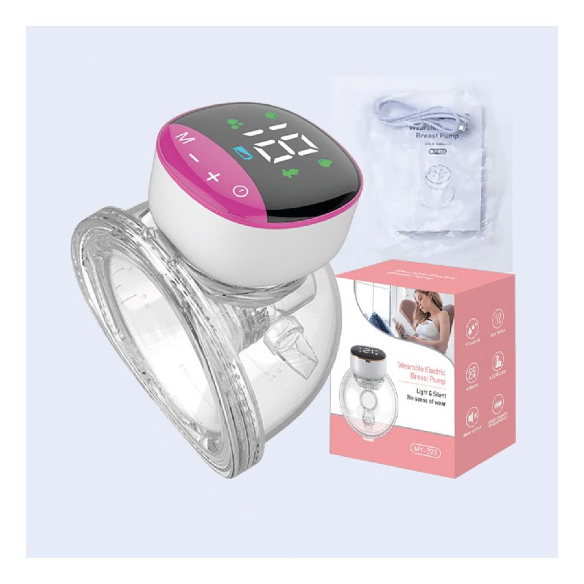 GENERICO - Extractor De Leche Materna Portátil Manos Libres Rosado