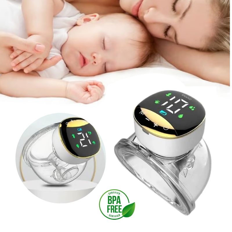 GENERICO - Extractor De Leche Materna Portátil Manos Libres Dorado