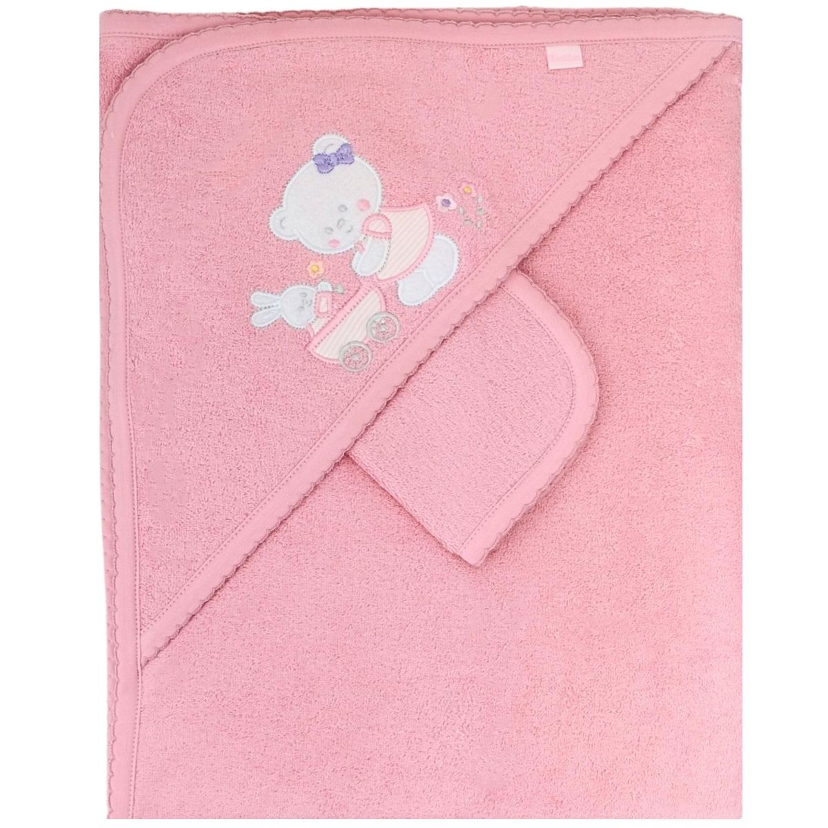 BABY MERINOS - Toalla - Osita - Palo Rosa S2162