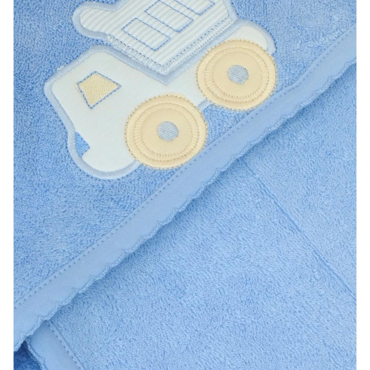 BABY MERINOS - Toalla - Tren - Celeste S2163