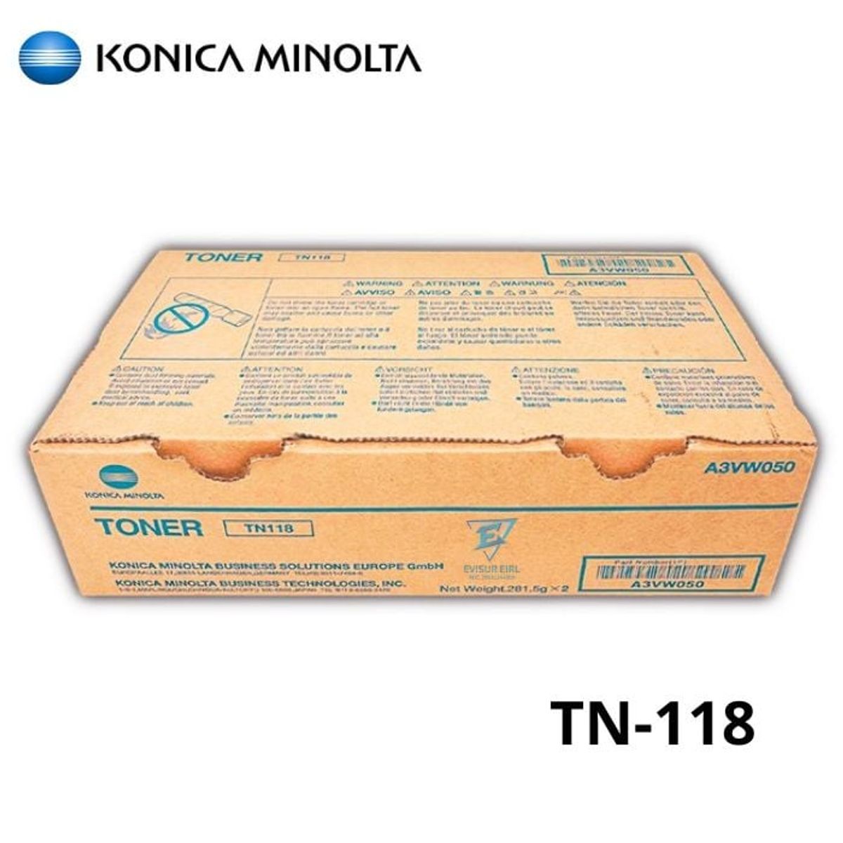 KONICA MINOLTA - TONER KONICA MINOLTA TN-118 BIZHUB 215 NEGRO