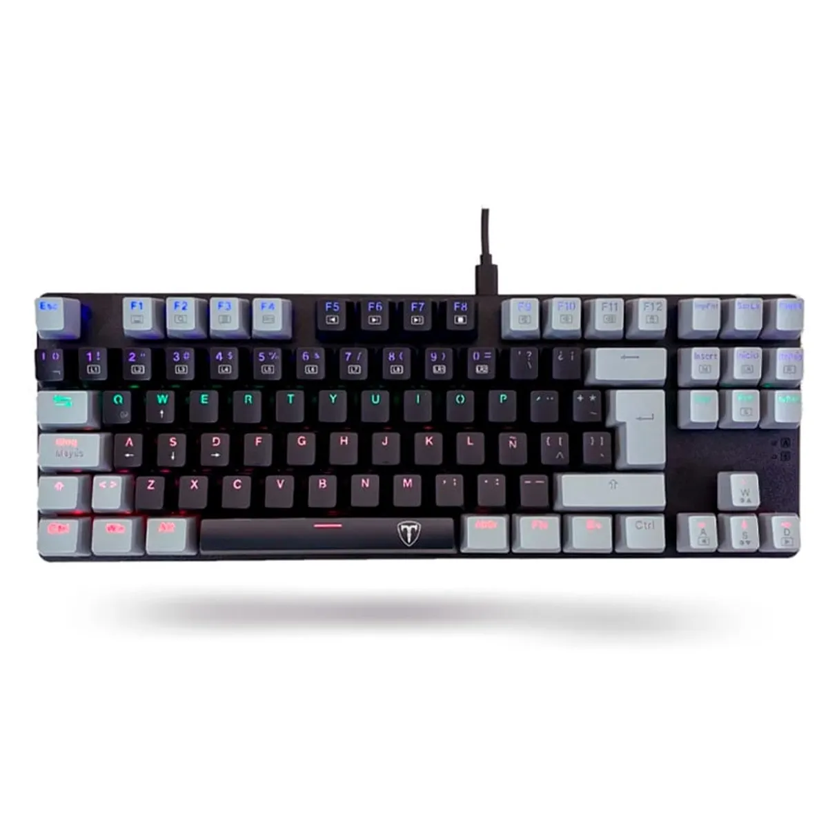 T-DAGGER - Teclado Mecánico T-Dagger BORA Rainbow Red Switch Español