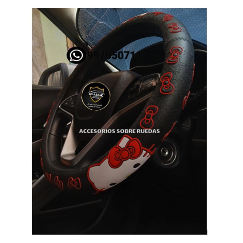 GENERICO - FUNDA PARA TIMON HELLO KITY ROJO Y NEGRO