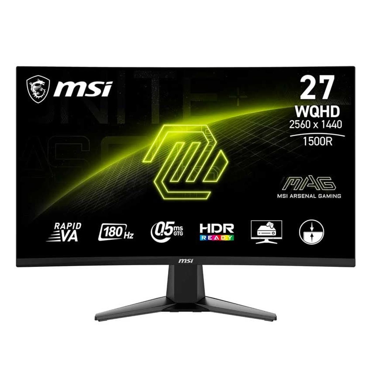 MSI - Monitor MSI 27CQ6F 27 Curvo QHD 180Hz 05ms FreeSync HDR