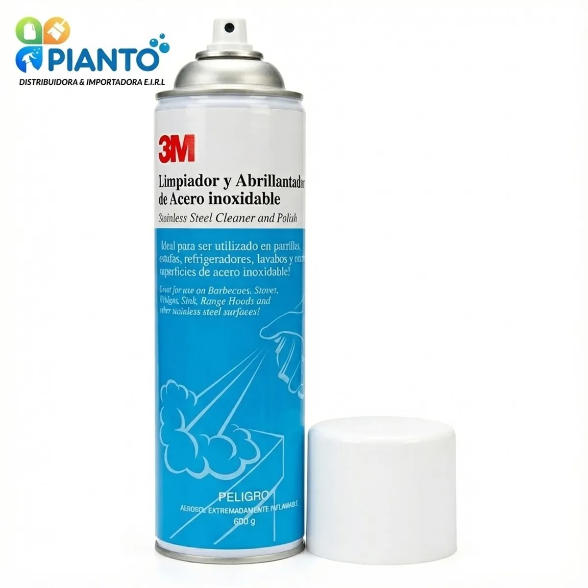 3M - Limpiador y Abrillantador para Acero Inoxidable 600gr 3M