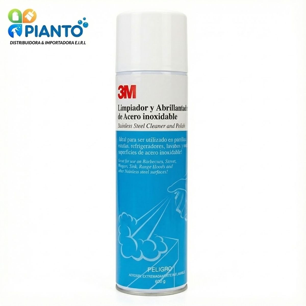 3M - Limpiador y Abrillantador para Acero Inoxidable 600gr 3M