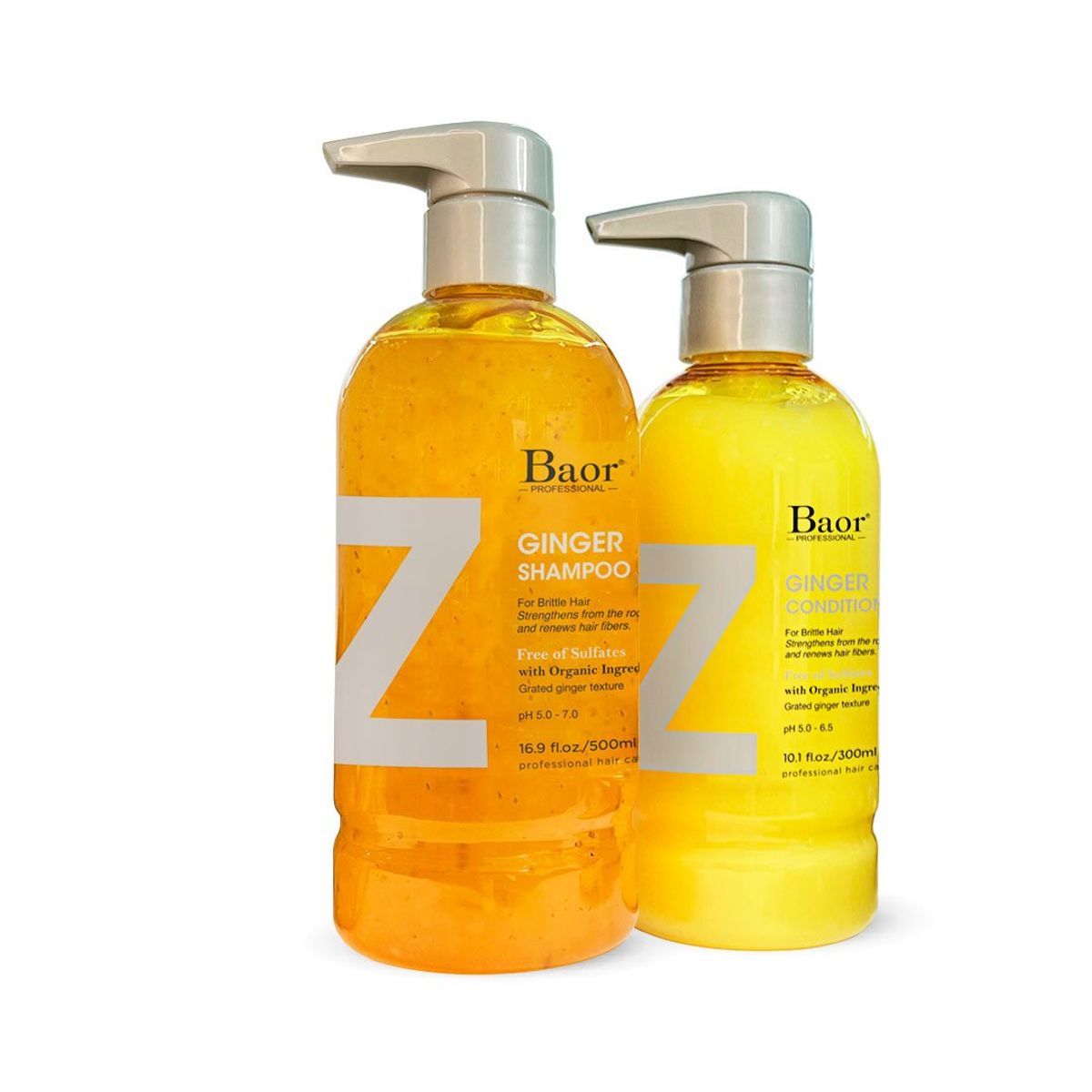 BAOR PROFESSIONAL - BAOR GINGER Z CONTROL CAIDA Kit Shampoo 500 ml + Conditioner 300 ml